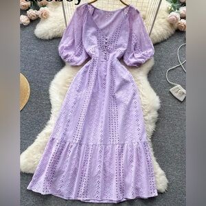 Pretty Summer Dress Lavendar cotton made